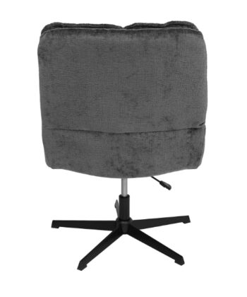 Savona Grey Ergonomic Swivel Armchair with Matching Ottoman