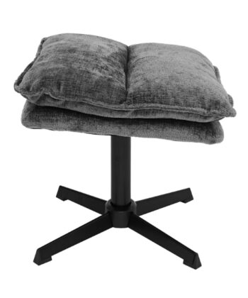 Savona Grey Ergonomic Swivel Armchair with Matching Ottoman