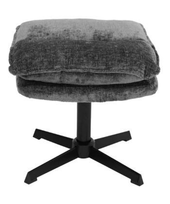 Savona Grey Ergonomic Swivel Armchair with Matching Ottoman