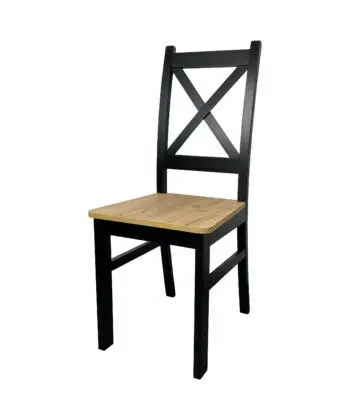 Scandi Cross Back Dining Set 4 Chairs and 100×70 Laminate Table