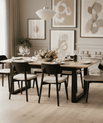 ST48 Extendable Dining Table 140-180x80cm – Beech Wood Legs