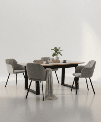 ST48 Extendable Dining Table 140-180x80cm – Beech Wood Legs