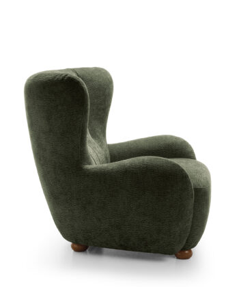 Tidepool Bouclé Lounge Chair – Organic Shaped Armchair