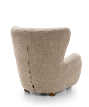 Tidepool Bouclé Lounge Chair – Organic Shaped Armchair