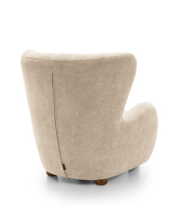 Tidepool Bouclé Lounge Chair – Organic Shaped Armchair