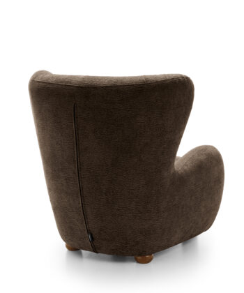 Tidepool Bouclé Lounge Chair – Organic Shaped Armchair