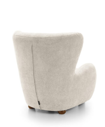Tidepool Bouclé Lounge Chair – Organic Shaped Armchair