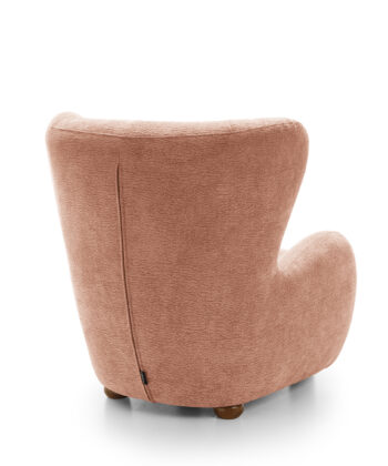 Tidepool Bouclé Lounge Chair – Organic Shaped Armchair