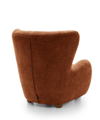 Tidepool Bouclé Lounge Chair – Organic Shaped Armchair