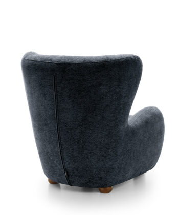 Tidepool Bouclé Lounge Chair – Organic Shaped Armchair