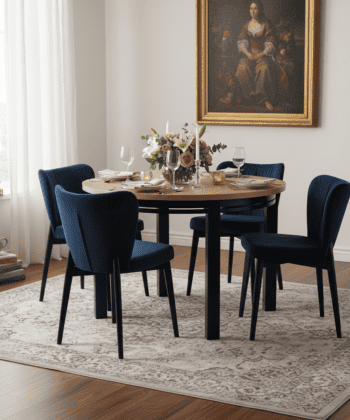 Uran Round Extendable Dining Table fi 100+40cm