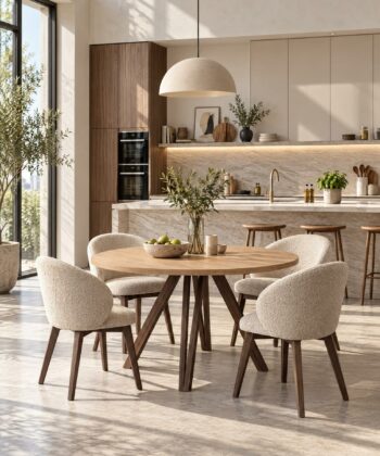 Marco Extendable Round Dining Table (100 / 140 / 180 cm) &ndash; European Designer Quality