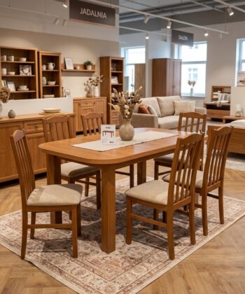 Aria Rounded Extendable Laminate Table 150&times;80&ndash;190cm &ndash; High-Density Laminate with Solid Beech Wood Legs