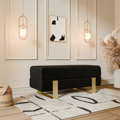 Arena Velvet Bench – 80x35 cm