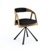 Vanguard Oak Swivel Dining Armchair 180° Rotation