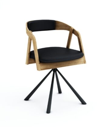 Vanguard Oak Swivel Dining Armchair 180&deg; Rotation