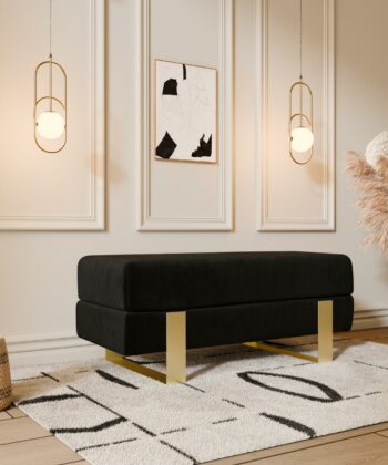 Arena Velvet Bench &ndash; 80x35 cm