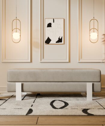 Arena Velvet Bench – 80x35 cm