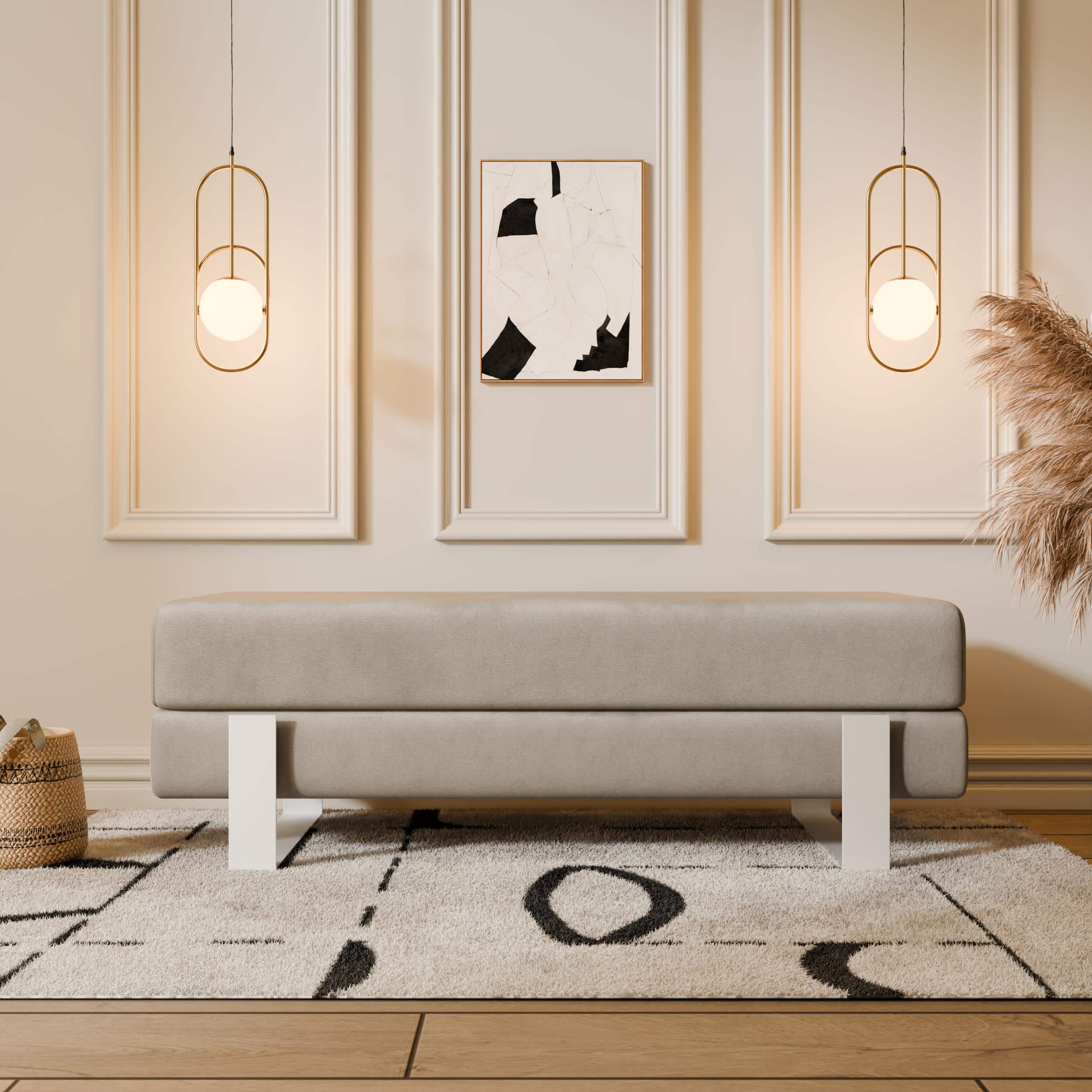 Arena Velvet Bench – 80x35 cm