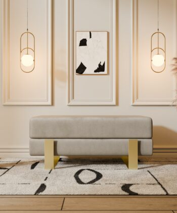 Arena Velvet Bench – 80x35 cm