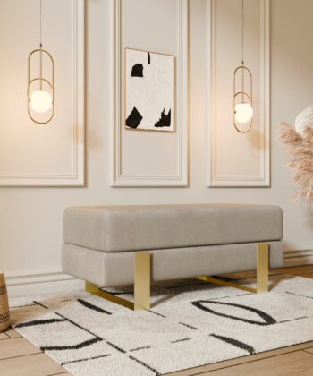 Arena Velvet Bench – 80x35 cm