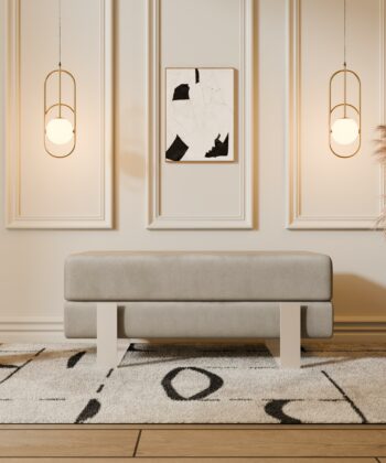 Arena Velvet Bench – 80x35 cm