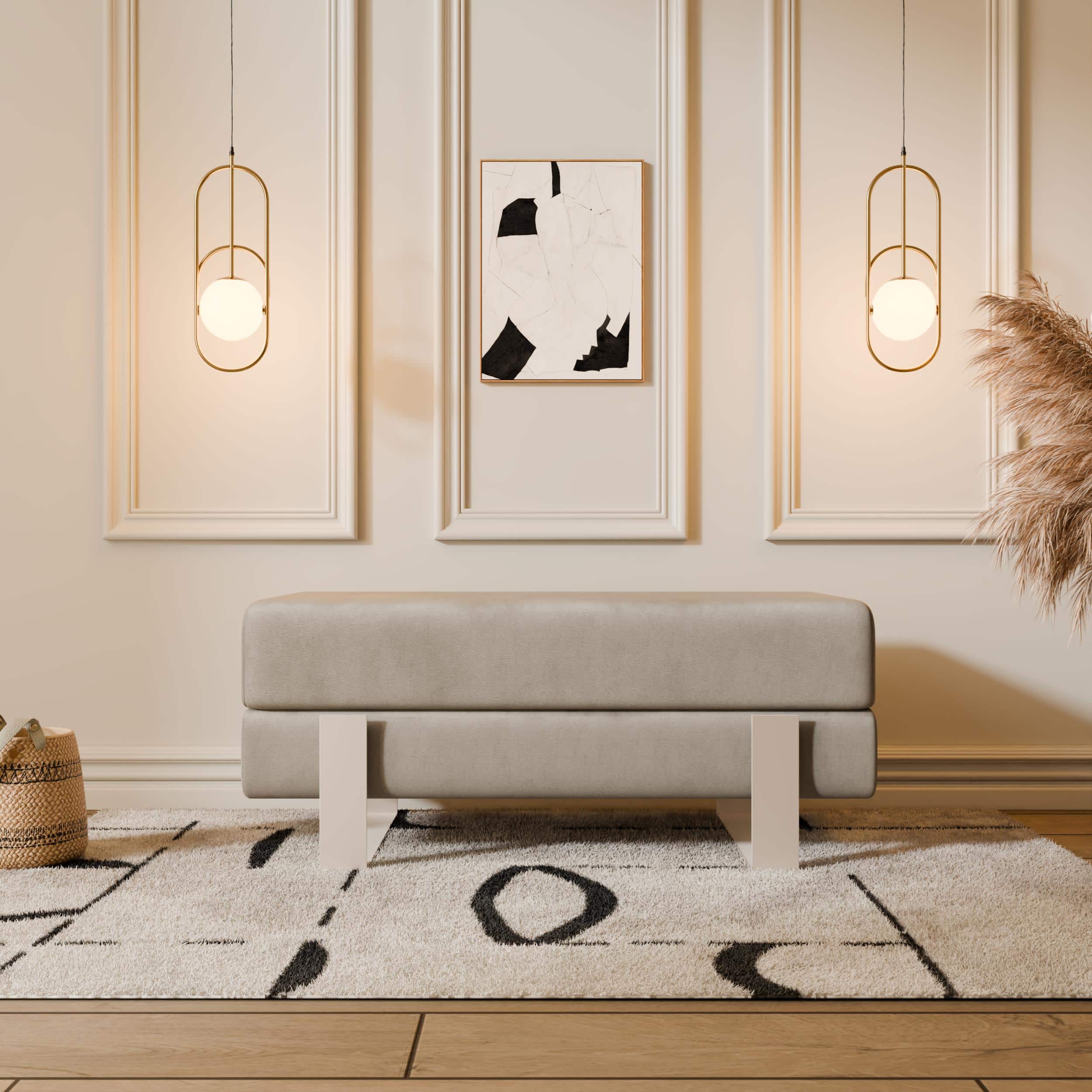 Arena Velvet Bench – 80x35 cm