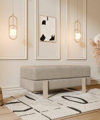 Arena Velvet Bench – 80x35 cm