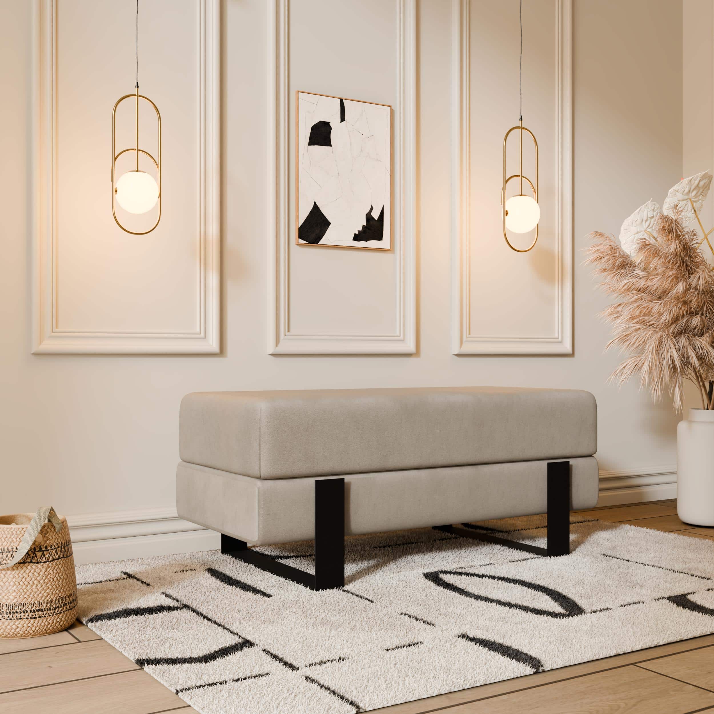 Arena Velvet Bench – 80x35 cm