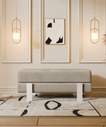 Arena Velvet Bench – 80x35 cm