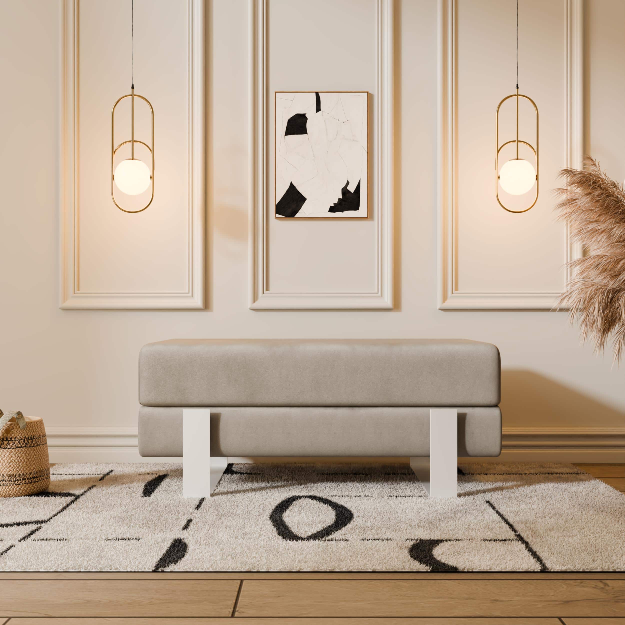 Arena Velvet Bench – 80x35 cm