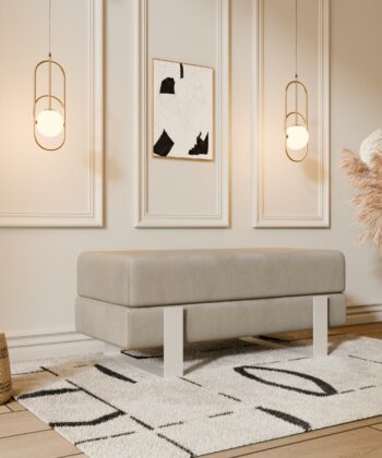 Arena Velvet Bench – 80x35 cm