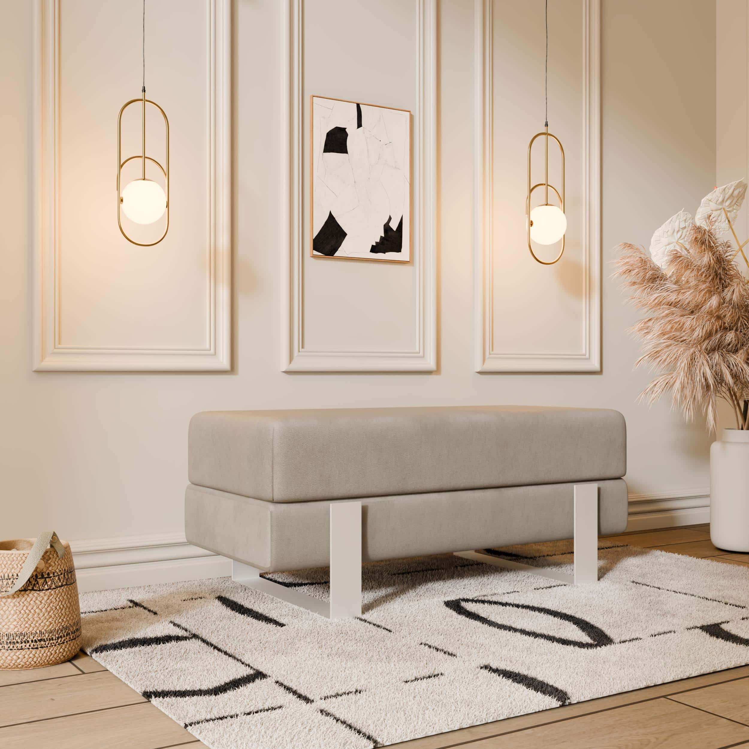 Arena Velvet Bench – 80x35 cm
