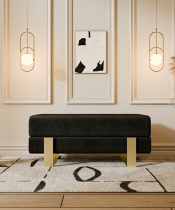 Arena Velvet Bench – 80x35 cm