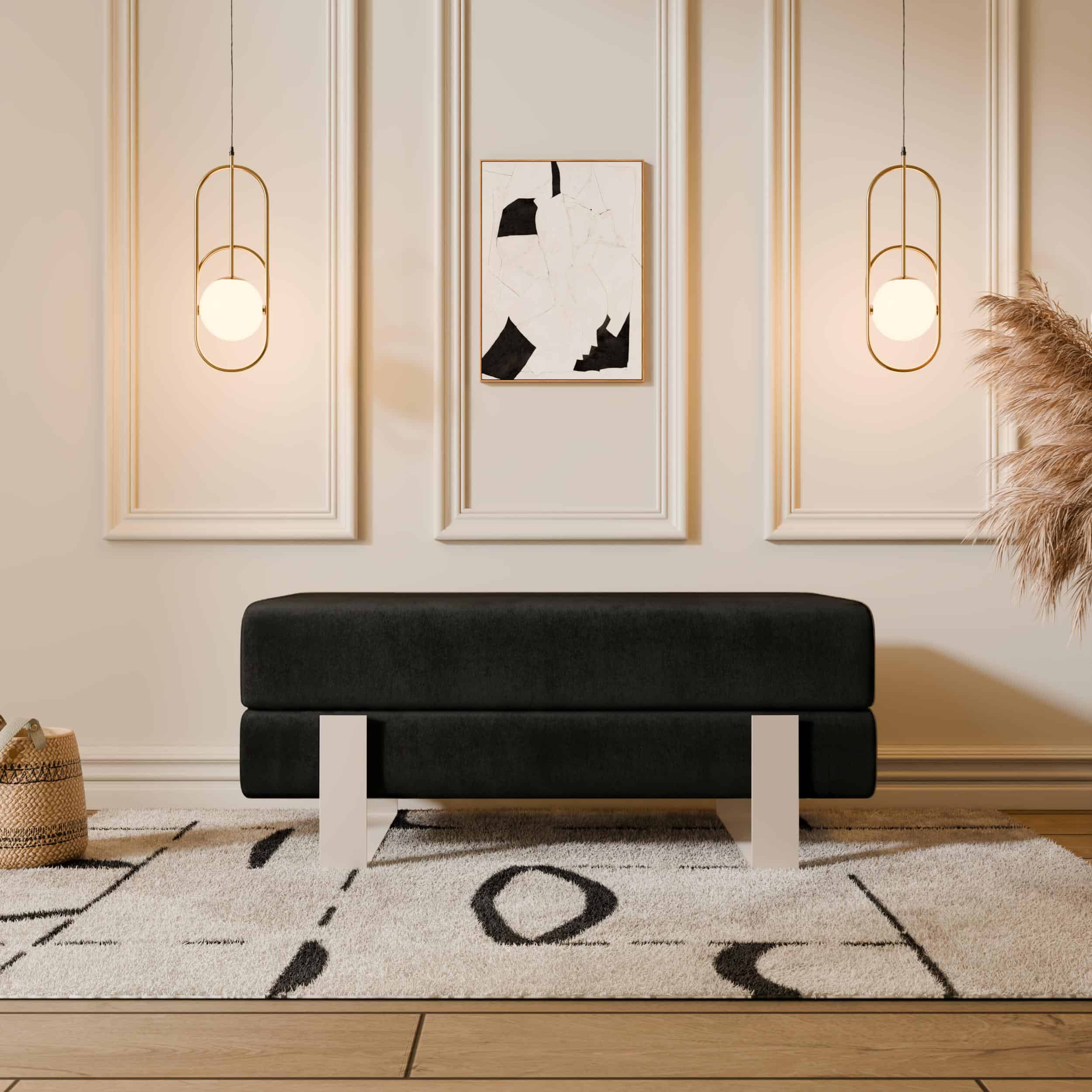 Arena Velvet Bench – 80x35 cm