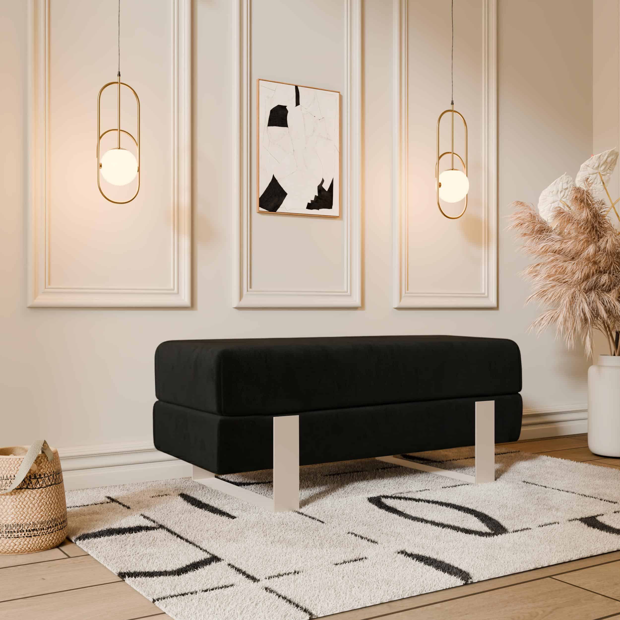 Arena Velvet Bench – 80x35 cm
