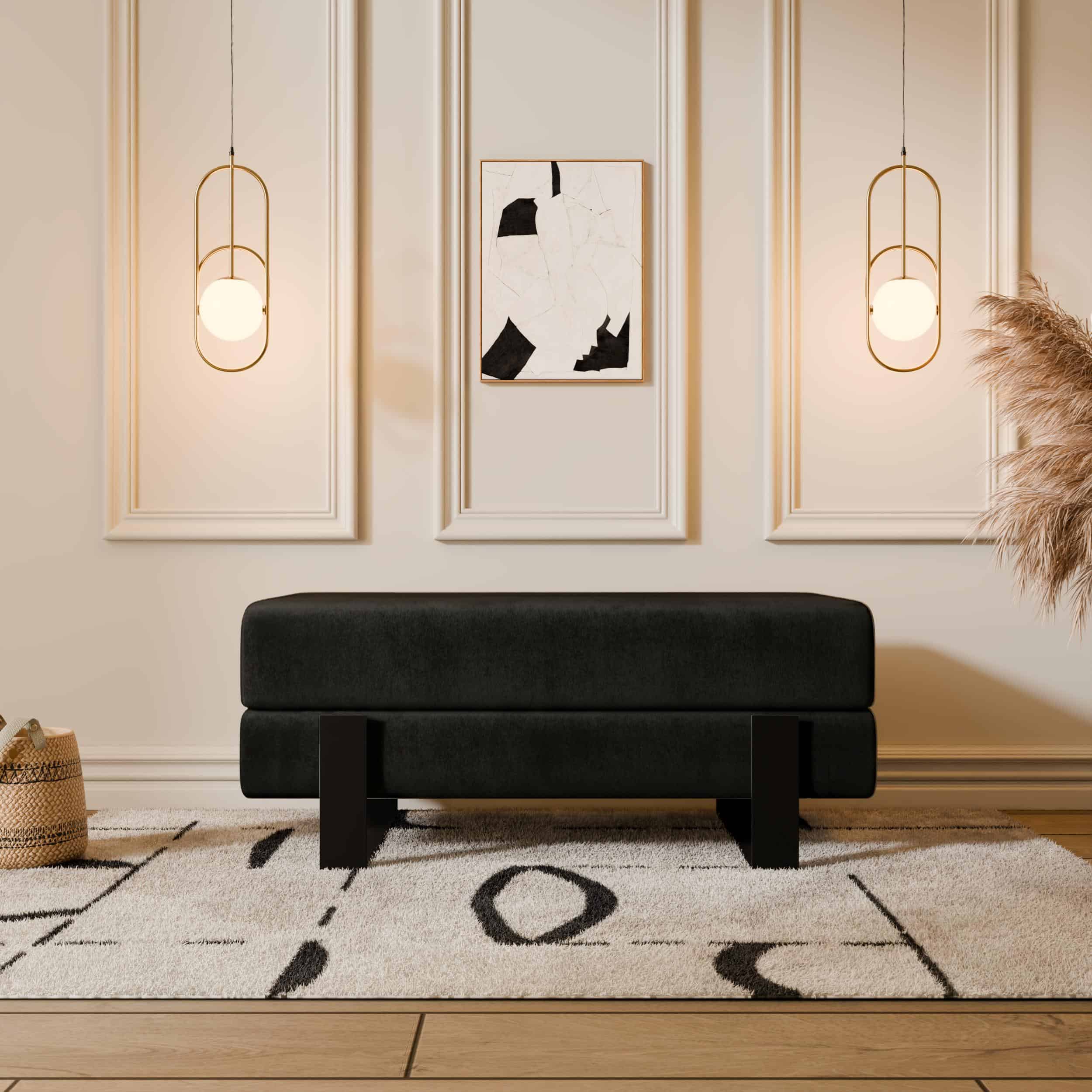 Arena Velvet Bench – 80x35 cm
