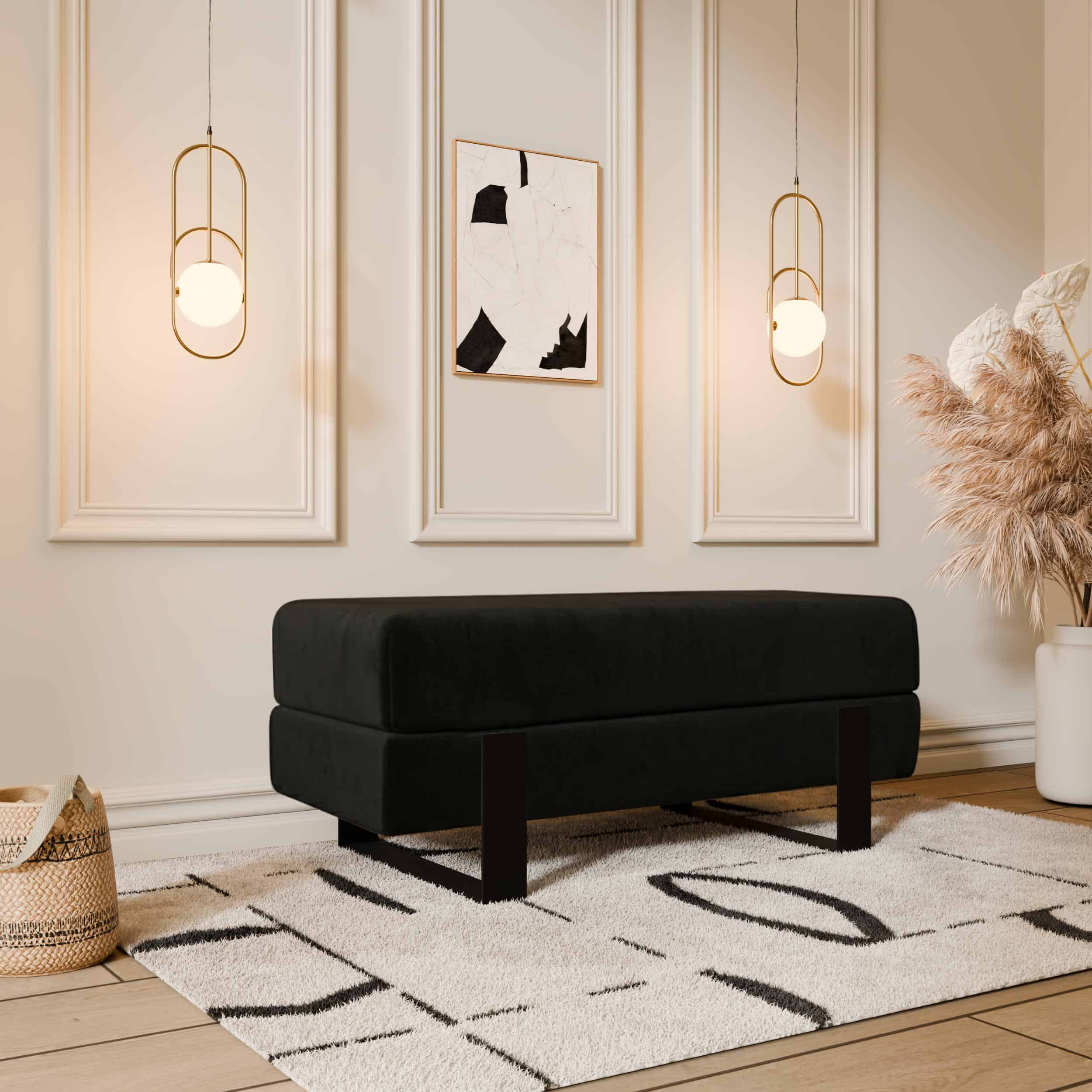 Arena Velvet Bench – 80x35 cm