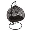Aruba Double Hanging Chair – Black Rattan Garden