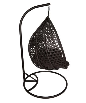 Aruba Double Hanging Chair – Black Rattan Garden