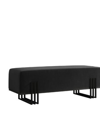 Aurora Modern Cream-Gold Bench Seat 80x35cm