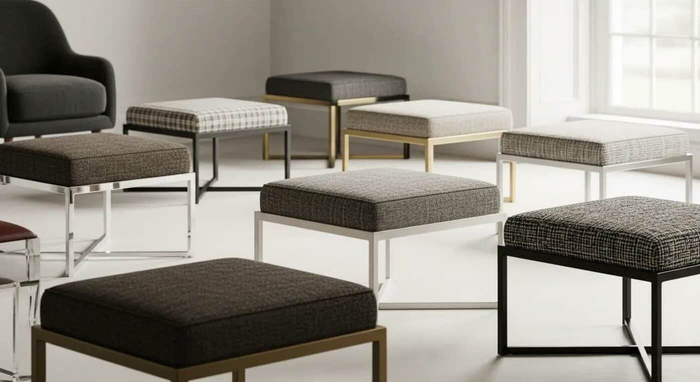 Bespoke Metal-Frame Footstools Ireland