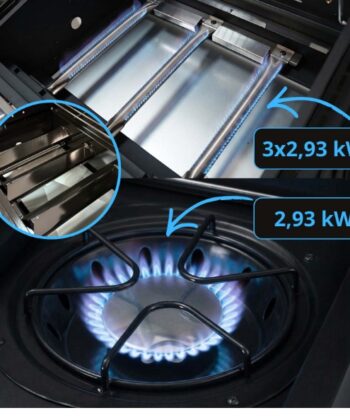 Dakar Black 3+1 Gas BBQ Station