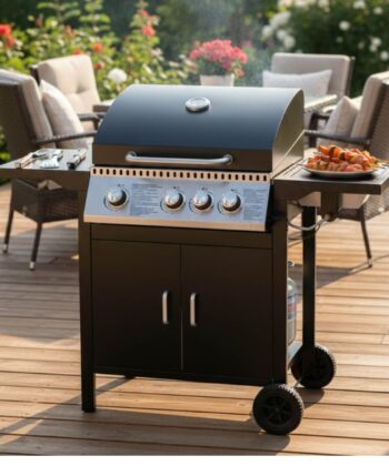 Dakar Black 3+1 Gas BBQ Station
