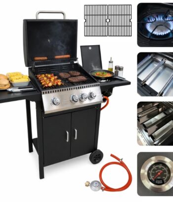 Dakar Black 3+1 Gas BBQ Station