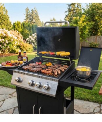 Dakar Black 3+1 Gas BBQ Station