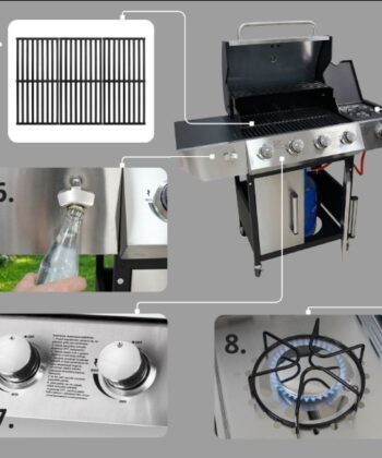 Ibiza 4+1 Gas Garden Grill – Silver