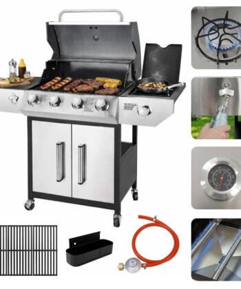 Ibiza 4+1 Gas Garden Grill – Silver