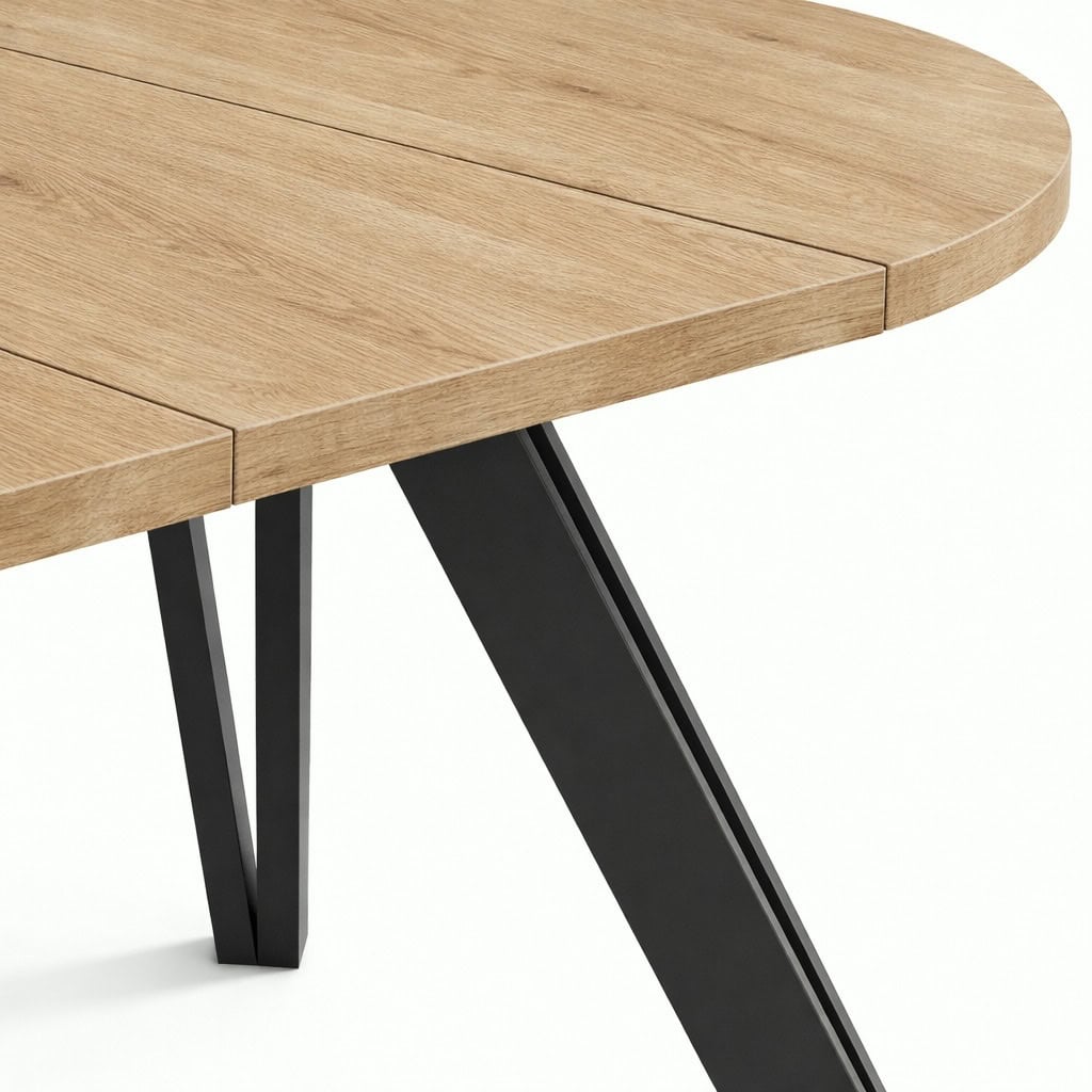 Marco Extendable Round Dining Table (100 / 140 / 180 cm) – European Designer Quality