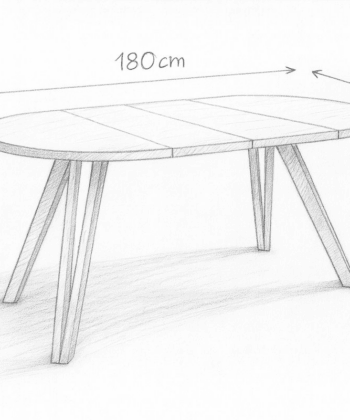 Marco Extendable Round Dining Table (100 / 140 / 180 cm) – European Designer Quality